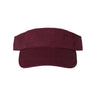 Valucap Bio-Washed Visor - Valucap VC500 Valucap Maroon Adjustable