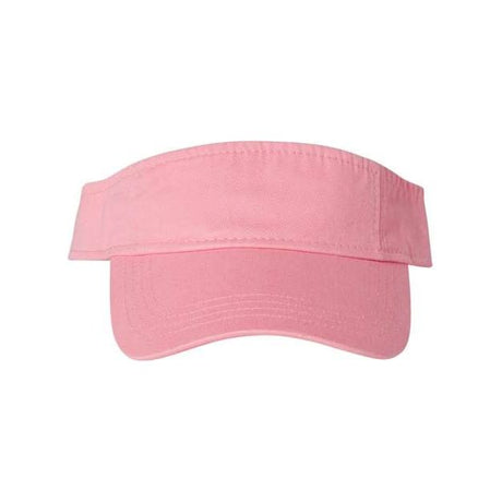 Valucap Bio-Washed Visor - Valucap VC500 Valucap Pink Adjustable