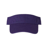 Valucap Bio-Washed Visor - Valucap VC500 Valucap Purple Adjustable