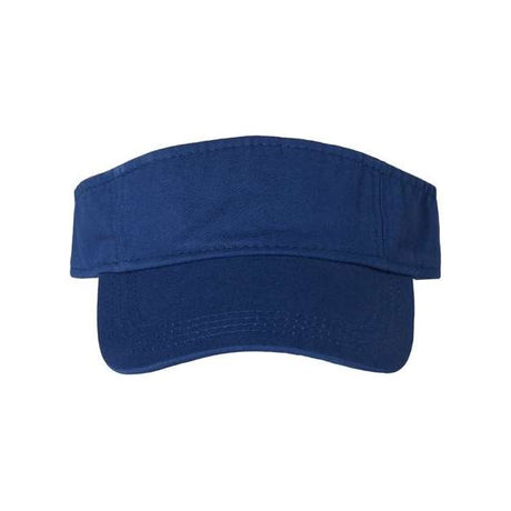 Valucap Bio-Washed Visor - Valucap VC500 Valucap Royal Blue Adjustable
