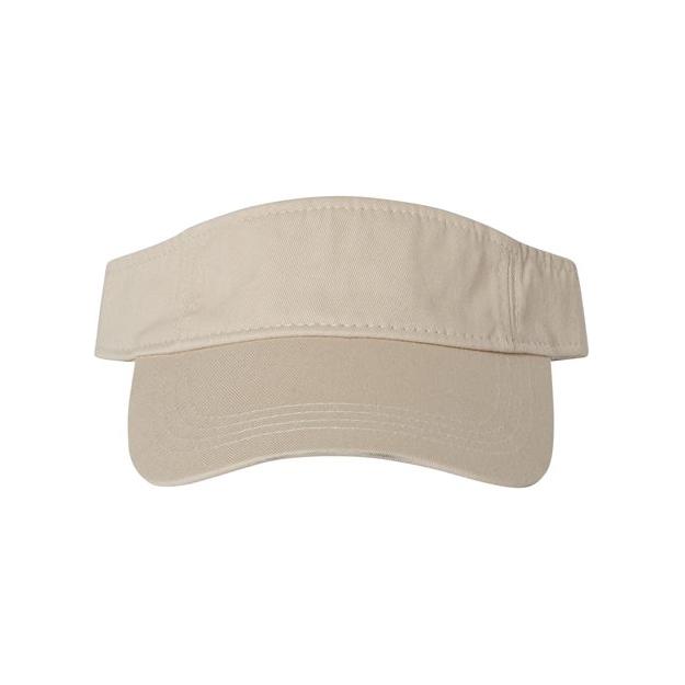 Valucap Bio-Washed Visor - Valucap VC500 Valucap Stone Adjustable