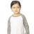 Royal Apparel 20660 Toddler Triblend Raglan Baseball Shirt - Tri White / Tri Vintage Grey