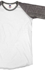 Royal Apparel 20660 Toddler Triblend Raglan Baseball Shirt - Tri White / Tri Vintage Grey