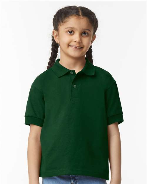 Gildan DryBlend® Youth Jersey Polo - Gildan 8800B Gildan Forest Green S