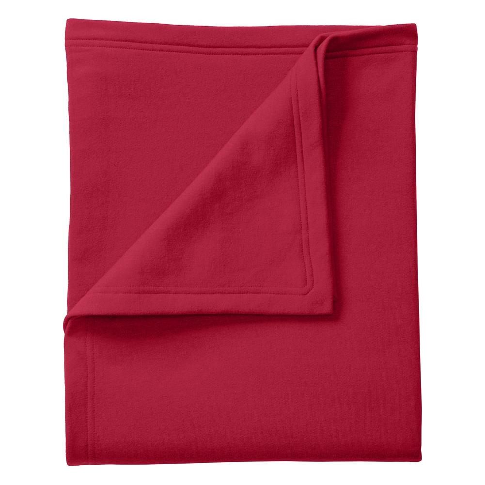 Joe's USA Core Fleece Sweatshirt Blanket Joe's USA Red