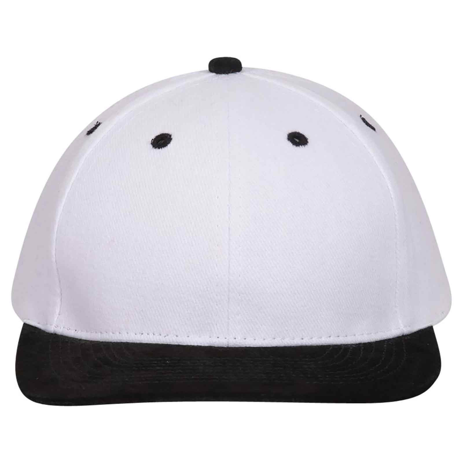 OTTO CAP 6 Panel Low Profile Baseball Cap OTTO 21-152 Otto Cap 0316 - Blk/Wht OSFM - Adult