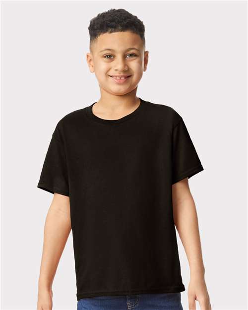 Gildan Heavy Cotton™ Youth T-Shirt - Black - Gildan 5000B Gildan Black XS