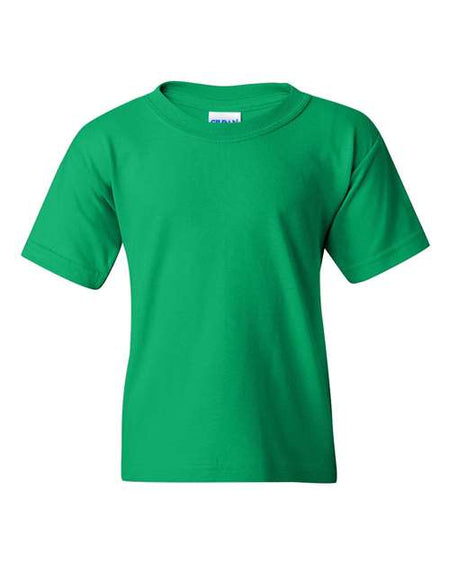 Gildan Heavy Cotton™ Youth T-Shirt - Irish Green - Gildan 5000B Gildan Irish Green XS