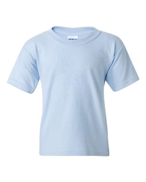 Gildan Heavy Cotton™ Youth T-Shirt - Light Blue - Gildan 5000B Gildan Light Blue XS