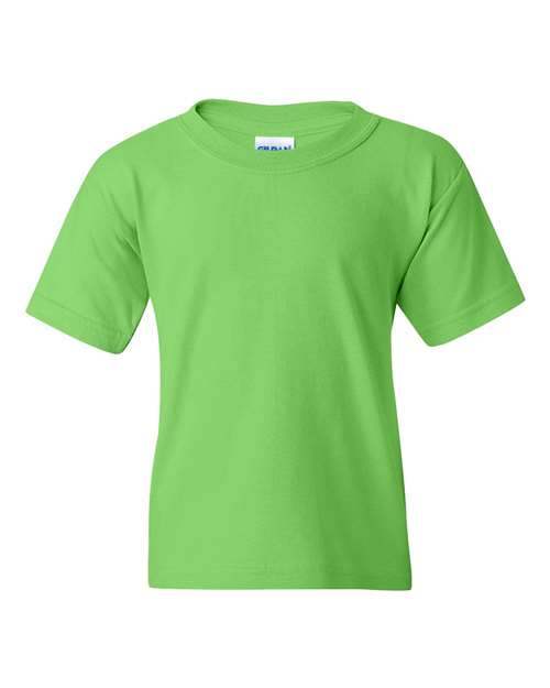 Gildan Heavy Cotton™ Youth T-Shirt - Lime - Gildan 5000B Gildan Lime XS