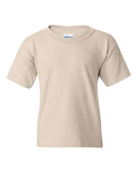 Gildan Heavy Cotton™ Youth T-Shirt - Natural - Gildan 5000B Gildan Natural XS