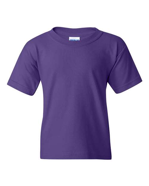 Gildan Heavy Cotton™ Youth T-Shirt - Purple - Gildan 5000B Gildan Purple XS