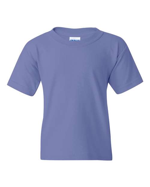 Gildan Heavy Cotton™ Youth T-Shirt - Violet - Gildan 5000B Gildan Violet XS