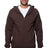 Royal Apparel 21051ORG Unisex Organic Cotton Full Zip Hoodie - Bark