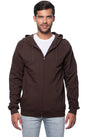 Royal Apparel 21051ORG Unisex Organic Cotton Full Zip Hoodie - Bark