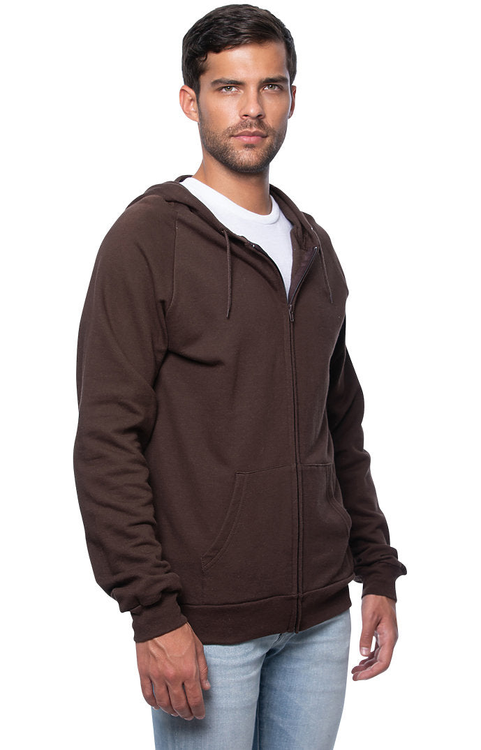 Royal Apparel 21051ORG Unisex Organic Cotton Full Zip Hoodie - Bark