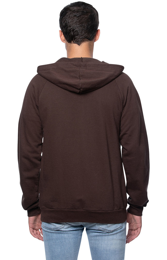 Royal Apparel 21051ORG Unisex Organic Cotton Full Zip Hoodie - Bark