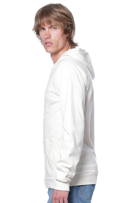 Royal Apparel 21051ORG Unisex Organic Cotton Full Zip Hoodie - Natural
