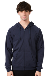 Royal Apparel 21051ORG Unisex Organic Cotton Full Zip Hoodie - Ocean