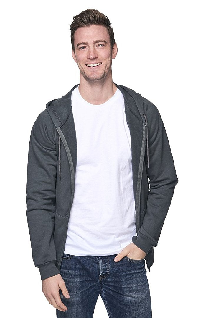 Royal Apparel 21051ORG Unisex Organic Cotton Full Zip Hoodie - Slate