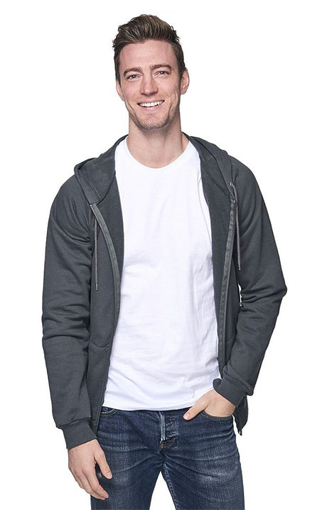 Royal Apparel 21051ORG Unisex Organic Cotton Full Zip Hoodie - Slate