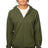 Royal Apparel 21051ORG Unisex Organic Cotton Full Zip Hoodie - Moss