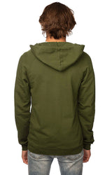 Royal Apparel 21051ORG Unisex Organic Cotton Full Zip Hoodie - Moss