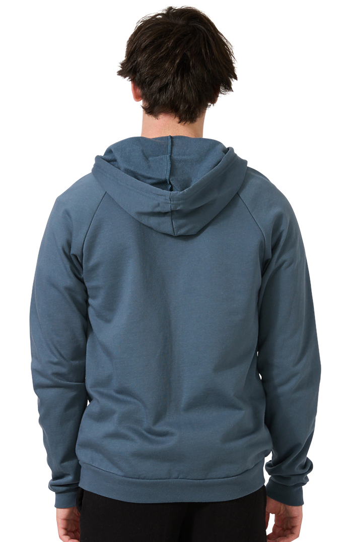 Royal Apparel 21051ORG Unisex Organic Cotton Full Zip Hoodie - Pacific Blue