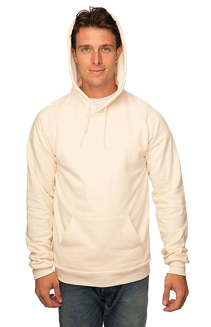 Royal Apparel 21052ORG Unisex Organic Cotton Pullover Hoodie - Natural
