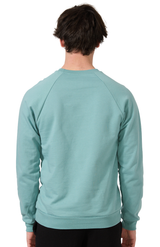 Royal Apparel 21053ORG Unisex Organic Raglan Crew Neck Sweatshirt - Arctic