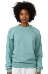 Royal Apparel 21053ORG Unisex Organic Raglan Crew Neck Sweatshirt - Arctic