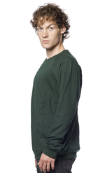 Royal Apparel 21053ORG Unisex Organic Raglan Crew Neck Sweatshirt - Evergreen
