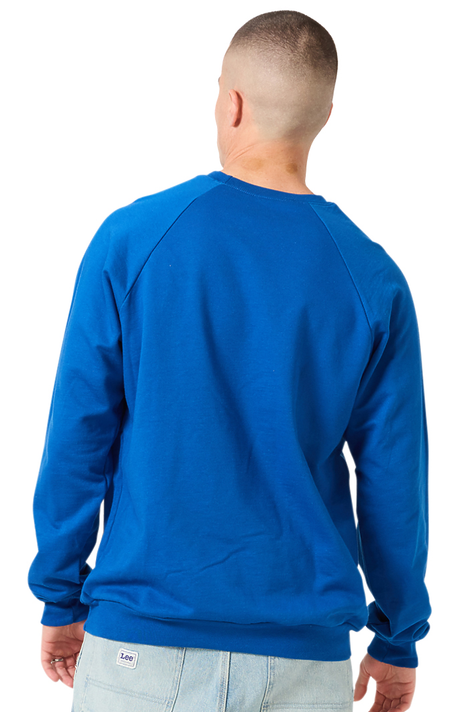 Royal Apparel 21053ORG Unisex Organic Raglan Crew Neck Sweatshirt - Nautical Blue