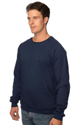 Royal Apparel 21053ORG Unisex Organic Raglan Crew Neck Sweatshirt - Ocean