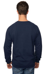 Royal Apparel 21053ORG Unisex Organic Raglan Crew Neck Sweatshirt - Ocean