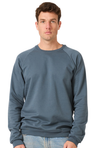 Royal Apparel 21053ORG Unisex Organic Raglan Crew Neck Sweatshirt - Pacific Blue