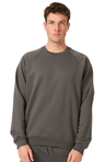 Royal Apparel 21053ORG Unisex Organic Raglan Crew Neck Sweatshirt - Slate