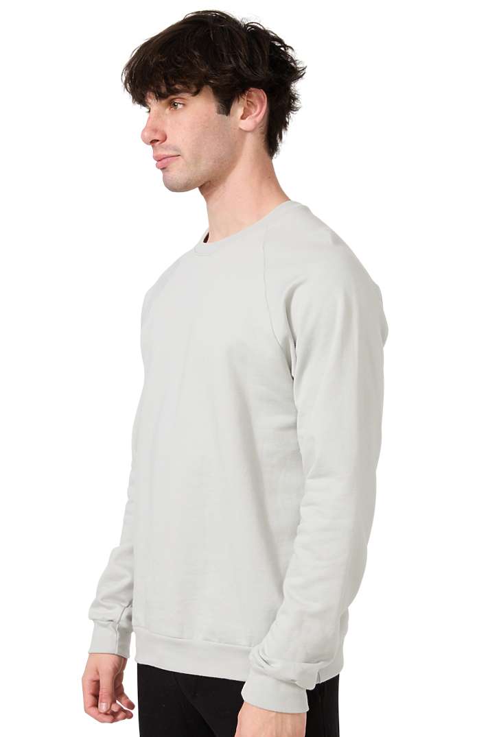 Royal Apparel 21053ORG Unisex Organic Raglan Crew Neck Sweatshirt - Stone