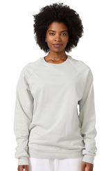 Royal Apparel 21053ORG Unisex Organic Raglan Crew Neck Sweatshirt - Stone