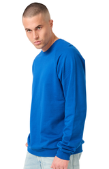 Royal Apparel 21053ORG Unisex Organic Raglan Crew Neck Sweatshirt - Nautical Blue