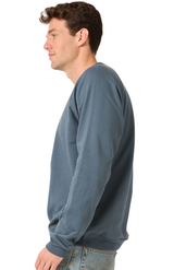 Royal Apparel 21053ORG Unisex Organic Raglan Crew Neck Sweatshirt - Pacific Blue