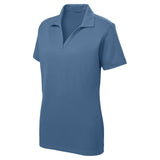 DRI-EQUIP Ladies Racer Mesh Golf Polo-DawnBlue DRI-EQUIP Dawn Blue X-Small