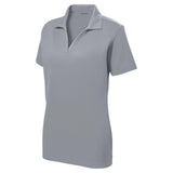 DRI-EQUIP Ladies Racer Mesh Golf Polo-Silver DRI-EQUIP Silver X-Small