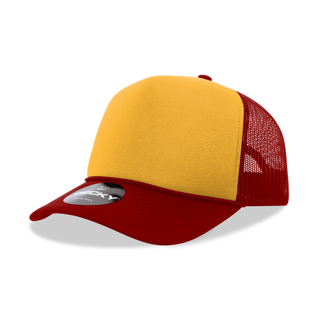 Decky 5 Panel Mid Profile Structured Two Tone Foam Trucker | Decky 212