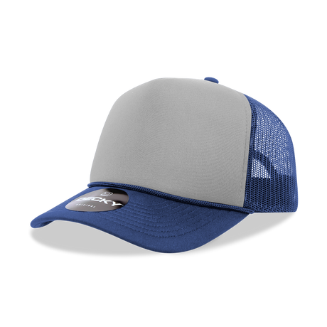 Decky 5 Panel Mid Profile Structured Two Tone Foam Trucker | Decky 212