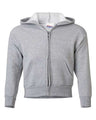 Hanes P480 Youth EcoSmart Full-Zip Hooded Sweatshirt