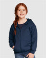 Gildan 18600B Youth Heavy Blend Full-Zip Hooded Sweatshirt