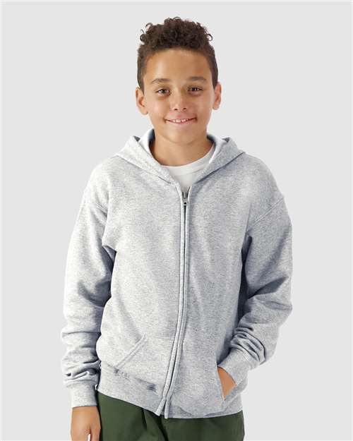 Gildan Heavy Blend™ Youth Full-Zip Hooded Sweatshirt - Gildan 18600B Gildan Sport Grey XS