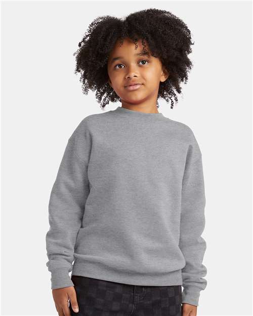 Hanes P360 Youth EcoSmart Crewneck Sweatshirt