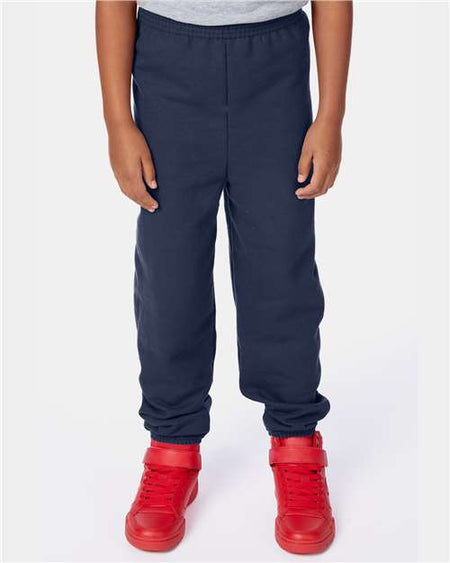 Hanes Ecosmart Youth Sweatpants - Hanes P450 Hanes Navy XS